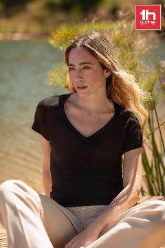 T-shirt de decote em “V” para senhora Athens Women – foto 6