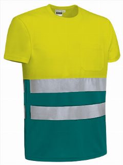 T-shirt de Alta Visibilidade bicolor Demolition – foto 3
