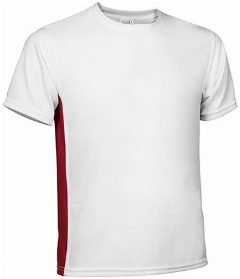 T-shirt desporto bicolor de manga curta Leopard – foto 3