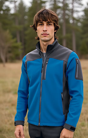 Casaco softshell multibolsos com desenho Athabasca