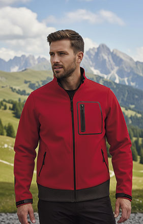 Casaco softshell com desenho bicolor Batavia