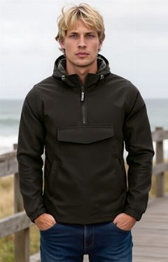 Anorak com capuz e meio fecho Oak