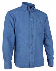 Camisa de ganga de manga comprida e bolso Lion – foto 2