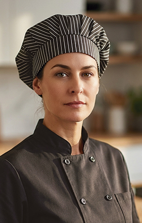 Gorro de chef com risca diplomática Ratatouille