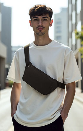 Pochete ajustável com bolsos George