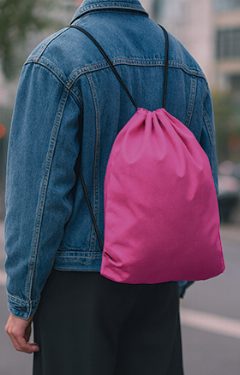 Mochila de cordas de tecido não tecido Saturn