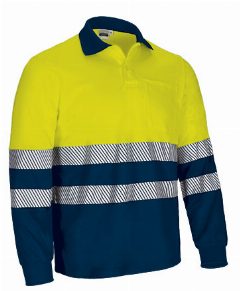 Polo térmico bicolor de Alta Visibilidade Albury – foto 2