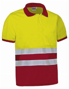 Polo bicolor de Alta Visibilidade com manga Delaware – foto 7