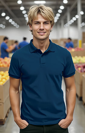 Polo de manga curta com colarinho de velcro Sailer