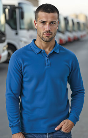 Sweatshirt de gola de polo com cintura aberta Apolo