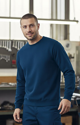 Sweatshirt 100% algodão com gola redonda Kisala
